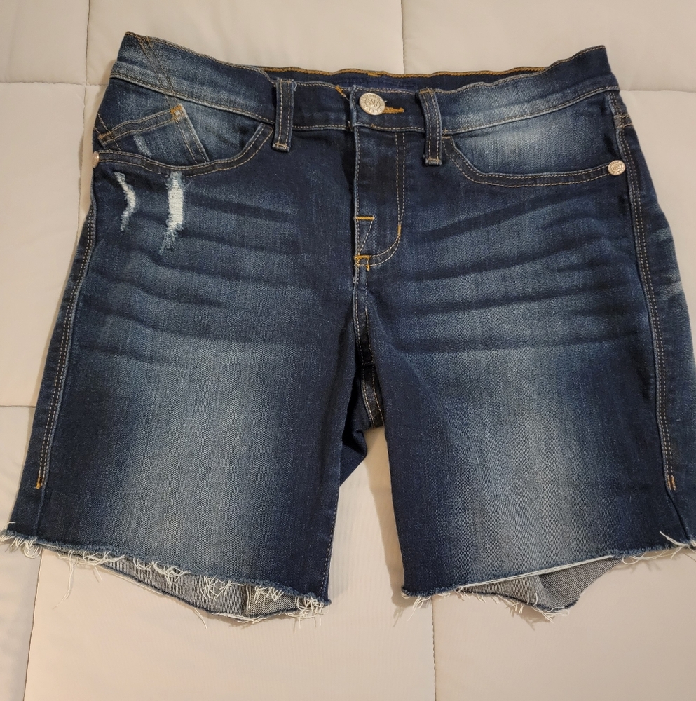 Rock & Republic Shorts Cut Off Womens 8 Dark Wash